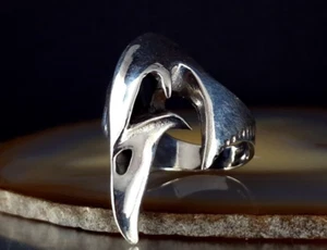 Ring Silber 925 Rabe Schädel Skull 3D massiv 21,0 mm - extravagant silver anello - Bild 1 von 9