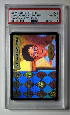 The Famous Harry Potter WOTC TCG Diagon Alley Holo Foil 26/80 PSA 10 Gem Mint - Image 1 of 3