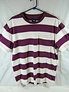 Vans Purple/White Casual Shirt Sleeve Shirt  Mens W/Pocket Size X-Large (N11) - Picture 1 of 7