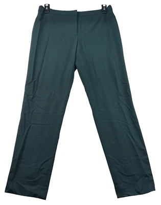 Pantalones de vestir Calvin Klein para mujer talla 10 verde pierna cónica línea alta elásticos nuevos Foto 1 de 4