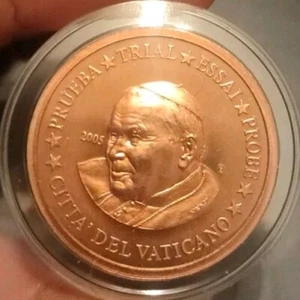 Rare Edition Vatican 2005 Italy ๐ท Specimen Trial Essai Probe ๐ท 5 Cents Unc BU - Picture 1 of 2