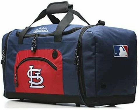 St Louis Cardinals Duffel Bag Premium Blue Red Embroidered Heavy Duty Roadblock Cover
