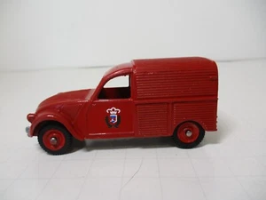 DINKY TOYS MECCANO FRANCE. #25D-H CITROEN 2CV FIRE VAN RESTORED NEAR MINTY - Picture 1 of 12