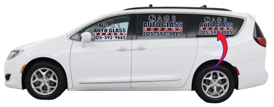 Chrysler Pacifica 2017-2024 cuarto de vidrio izquierdo DQ12696YPY MOPAR Foto 1 de 1