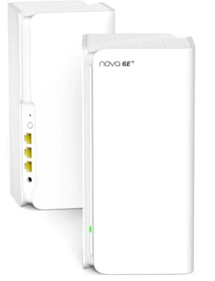 Tenda Nova Mesh MX21 (2 pack)  Wi-Fi 6E AXE5700 Whole Home Tri-Band Mesh Wi-Fi - Image 1 of 4