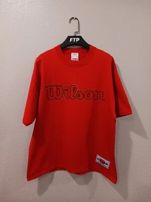 Wilson Athleticwear Vintage 2000's Spell Out Logo Graphic Tee Shirt Size L - Image 1 of 4