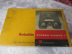 Vintage KODAK Kodaslide STEREO VIEWER I -TESTED Original Box + Slides