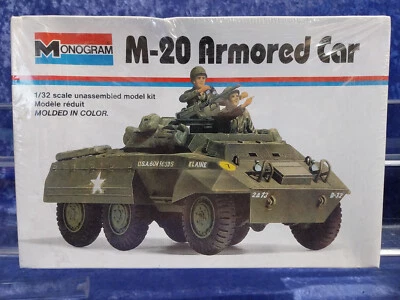 Monogram Model Kit 4101 Factory Sealed 1/32 M-20 Armored Car 1995 - Image 1 of 4