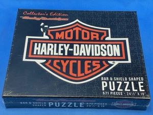 Harley Davidson Bar & Shield Collector’s Edition Puzzle - #6066 - 571 pcs - NEW - Picture 1 of 8