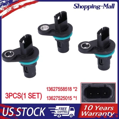 3x Sensor de posición del árbol de levas para BMW 550i 650i 750i xDrive 760Li Alpina B7L M3 M6 Foto 1 de 4