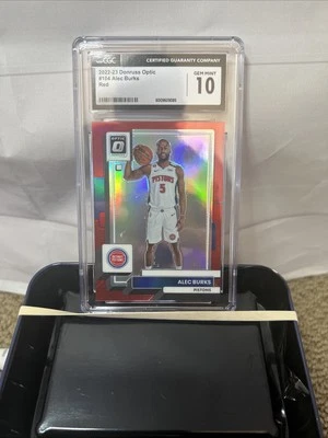 2022-23 Donruss Optic #104 Alec Burks Red #42/99 CGC GEM MINT 10 LOW POP! - Image 1 of 2