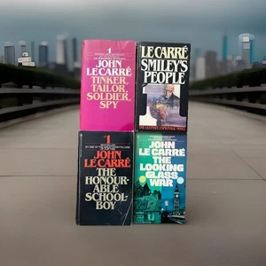 Vintage Lot of 4 Paperbacks by John Le Carre the looking glass war, smiley peopl - Imagen 1 de 7