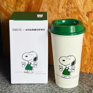 Tazza riutilizzabile Starbucks x Snoopy nuova - Foto 1 di 2
