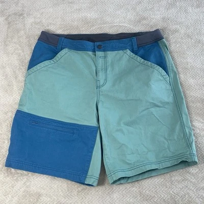 Pantalones Cortos Marmot Northsyde Para Hombres Mezcla de Algodón Bolsillos con Cremallera Azul Verde Talla 38 Foto 1 de 4