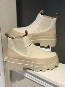 UGG BRISBANE CHELSEA SEA SALT LEDER DAMENSTIEFEL US-GRÖSSE 12 - Bild 1 von 9