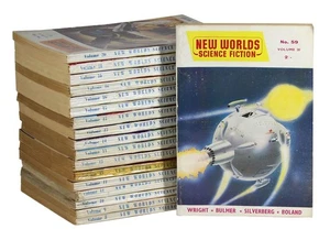 New Worlds Science Fiction English Pulp Lot 18 Issues 1954 - 1957 Sci-Fi - Picture 1 of 20
