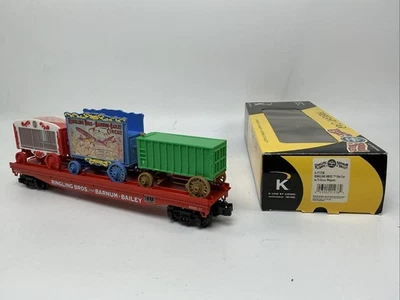 K-Line O Gauge 6-21238 Ringling Bros Flatcar W/ 3 Circus Wagons RBBX #57 - Image 1 of 4