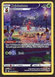 Kricketune GG02/GG70 Crown Zenith: Galarian Gallery Holo Rare - Picture 1 of 2