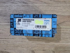 Discos de lijado x18 PFERD 24 grano 5" eje de 7/8" - Imagen 1 de 3