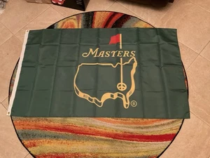 Réplica Bandera Bandera Bandera Masters, 3 X 5, Golf, Fondo Verde, Una Cara Con Ojal - Imagen 1 de 6