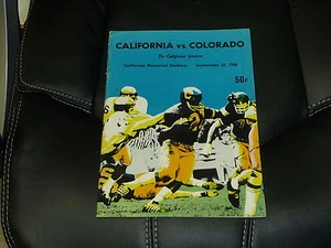 1968 COLORADO AT CALIFORNIA COLLEGE FOOTBALL PROGRAM  COKE AD BOB HOPE AD - Picture 1 of 1