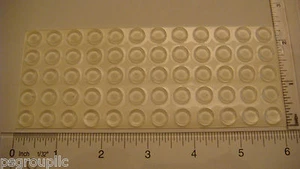 30 SELF ADHESIVE SMALL BUMPERS 3/8" x 1/8" CLEAR BUMPERS MADE IN THE USA +SAMPLE - Picture 1 of 1