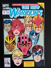 New Warriors (1990 Series) #25 Original Marvel Comic 1992 Die-Cut Cover Giant
