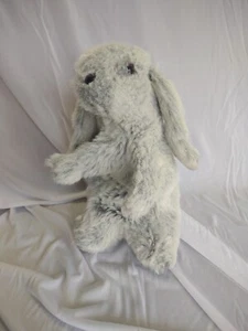 Vintage Country Critters Hase Handpuppe Plüsch realistisch Hase grau quietscht - Bild 1 von 7
