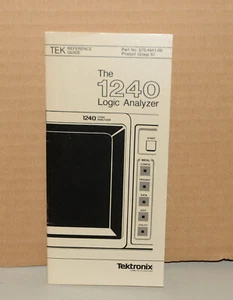 Tektronix Reference Guide for 1240 Logic Analyzer, c. 1983 - Picture 1 of 4