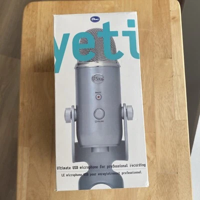 Blue Yeti Ultimate USB Silver Microphone for Professional Recording New In Box - Image 1 of 4