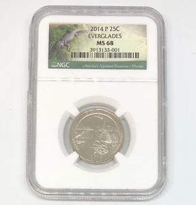 2014 Everglades ATB Quarter NGC MS68 *Rev Tye's* #3001110 - Picture 1 of 4
