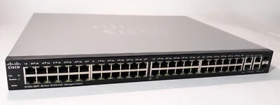 Cisco SF300-48PP 48-Port 10/100 PoE+ Managed Switch NO Ears w/ Power Cord - Image 1 of 4