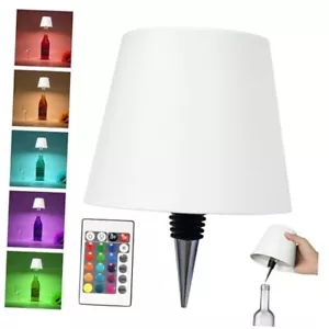 Wireless Bottle Lamp-Wine Bottle Lights with Touch Dimming, RGB Table RGBwhite - Picture 1 of 7