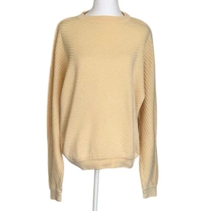 St. Croix Strick Damen Pullover gelb Gr. Small Dolmanärmel Oversize Baumwolle - Bild 1 von 14