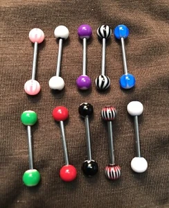 Tongue Rings-Pack of 10 - Picture 1 of 2