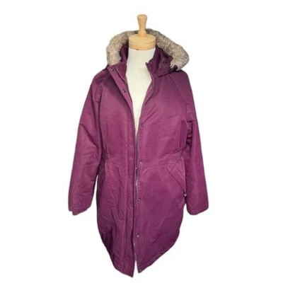 Jaqueta feminina Parka Burgundy. Tamanho X-Grande - Imagem 1 de 4