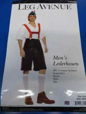 4 piezas. Hombre Lederhosen Oktoberfest Alemán Vestido Elegante Halloween Adulto Disfraz Foto 1 de 2