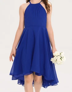 JJ's House A-line Halter Asymmetrical Chiffon - Wedding, Prom, and Evening - Picture 1 of 6