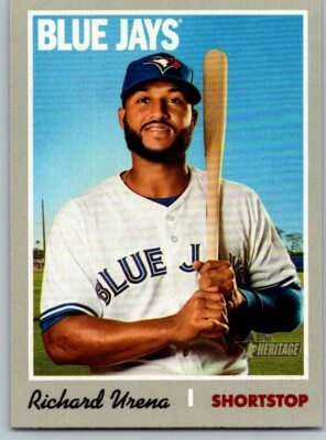 2019 Topps Heritage Base #243 - Richard Urena - Toronto Blue Jays - Image 1 of 2