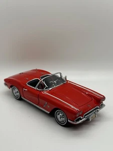 Danbury Mint 1962 Chevrolet Corvette Convertible Roman Red Maßstab 1:24 mit Top, Box - Bild 1 von 5