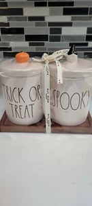 Rae Dunn Trick Or Treat And Spooky Halloween Canister Set - Picture 1 of 2