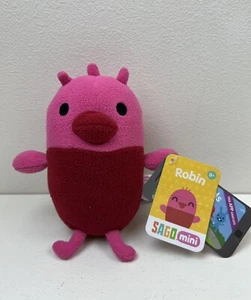 Sago Mini ROBIN Bird Plush 2015 Rare HTF 6" Red & Pink Preowned w/Tags - Picture 1 of 5