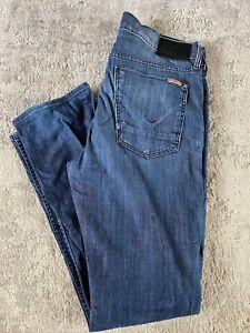 Mens Hudson Blue Denim Jeans, Size 34R