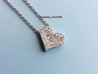 Collar Corazón Cristal Corte Lia Sophia "Susanne Marie" Tono Plata con Cristal 16-19" Foto 1 de 3