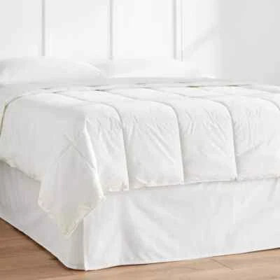 Falda de cama Room Essentials color liso blanco tamaño doble con 14" de longitud de caída Foto 1 de 4