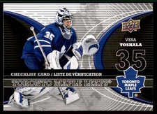 2008-09 McDonald's Upper Deck Goalie Checklist Vesa Toskala Rookie #CL-TOR