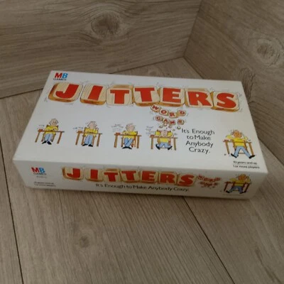 Jitters Word Game MB Games Complete 1987 1980s Gaming Board Family Fun - Image 1 of 4