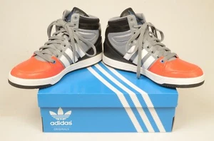 Adidas High Top Basketball Shoes Orange Wht Blk 1D7699403 NEW IN BOX Mens Size 9 - Picture 1 of 5