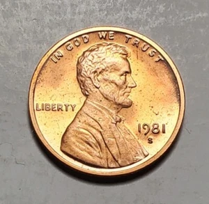 1981 S TYP 1 GEFÜLLT S LINCOLN MEMORIAL PENNY PROOF #C7860 - Bild 1 von 2