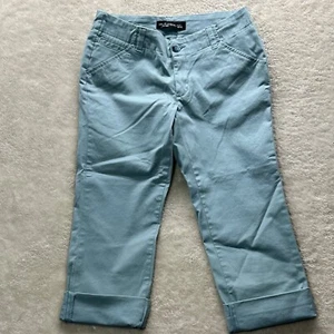 Lee Platinum Label Capri Sz 2 Petite Blue Sage - Picture 1 of 9